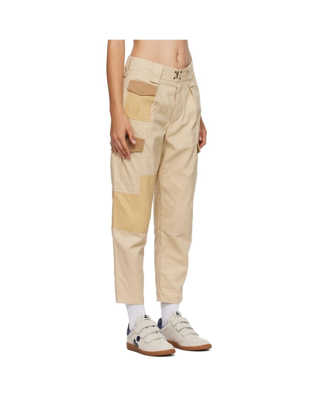 Isabel Marant Natural Renzae Cargo Pants