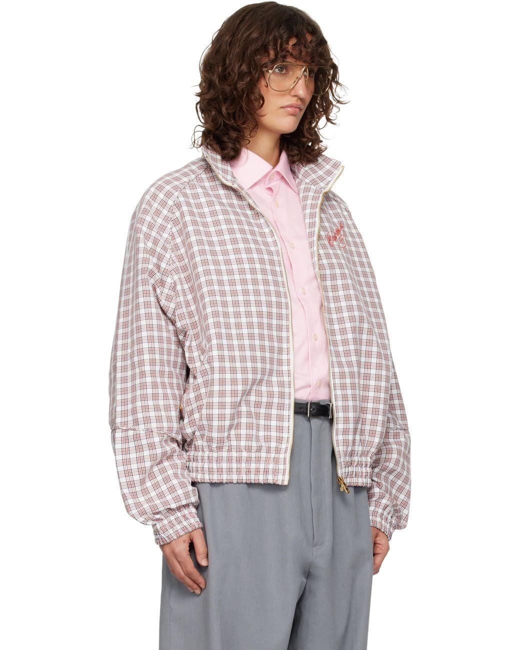 Willy Chavarria White Ruff Rider Track Jacket