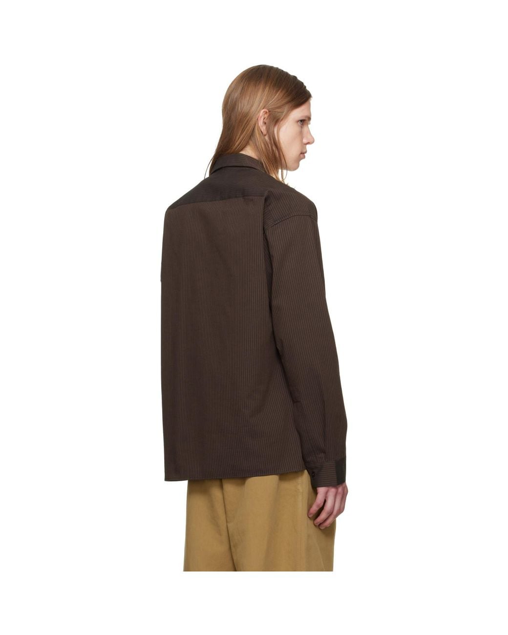 Studio Nicholson Brown Hal Shirt for men
