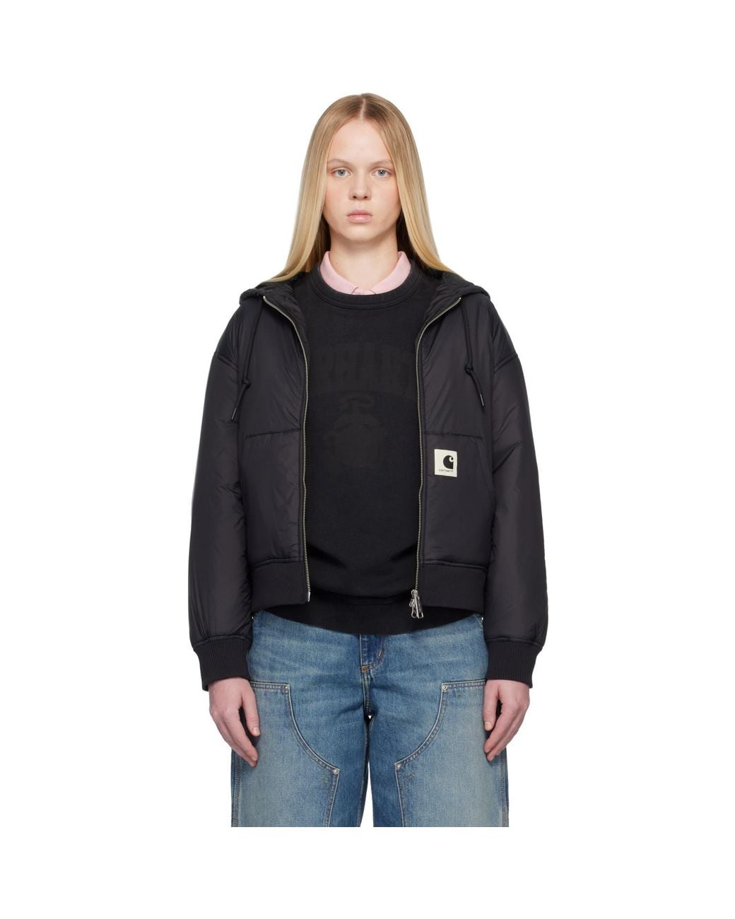 Carhartt Black Hooded Gadd Jacket
