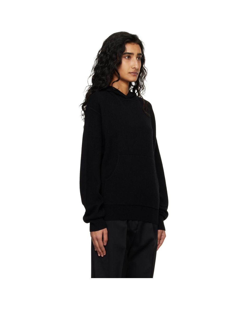 Acne Black Cashmere Hoodie