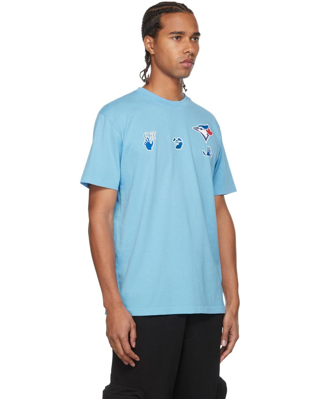 Off-White c/o Virgil Abloh Offwhite Blue Mlb Edition Toronto Blue Jays  Tshirt for Men