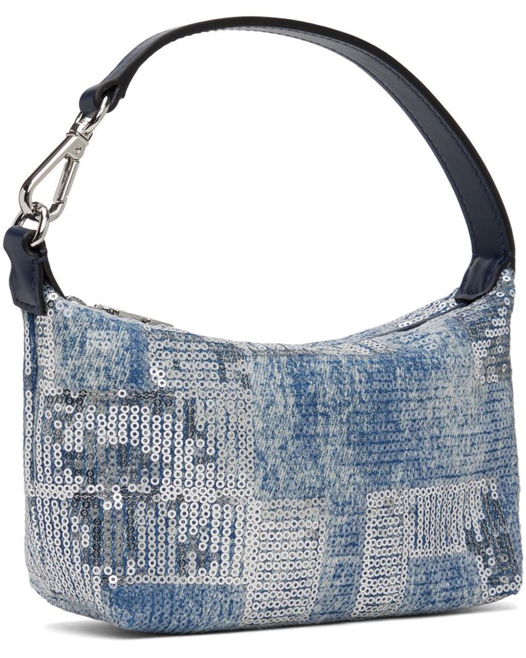 Ganni Sequin Small Butterfly Pouch in Blue | Lyst