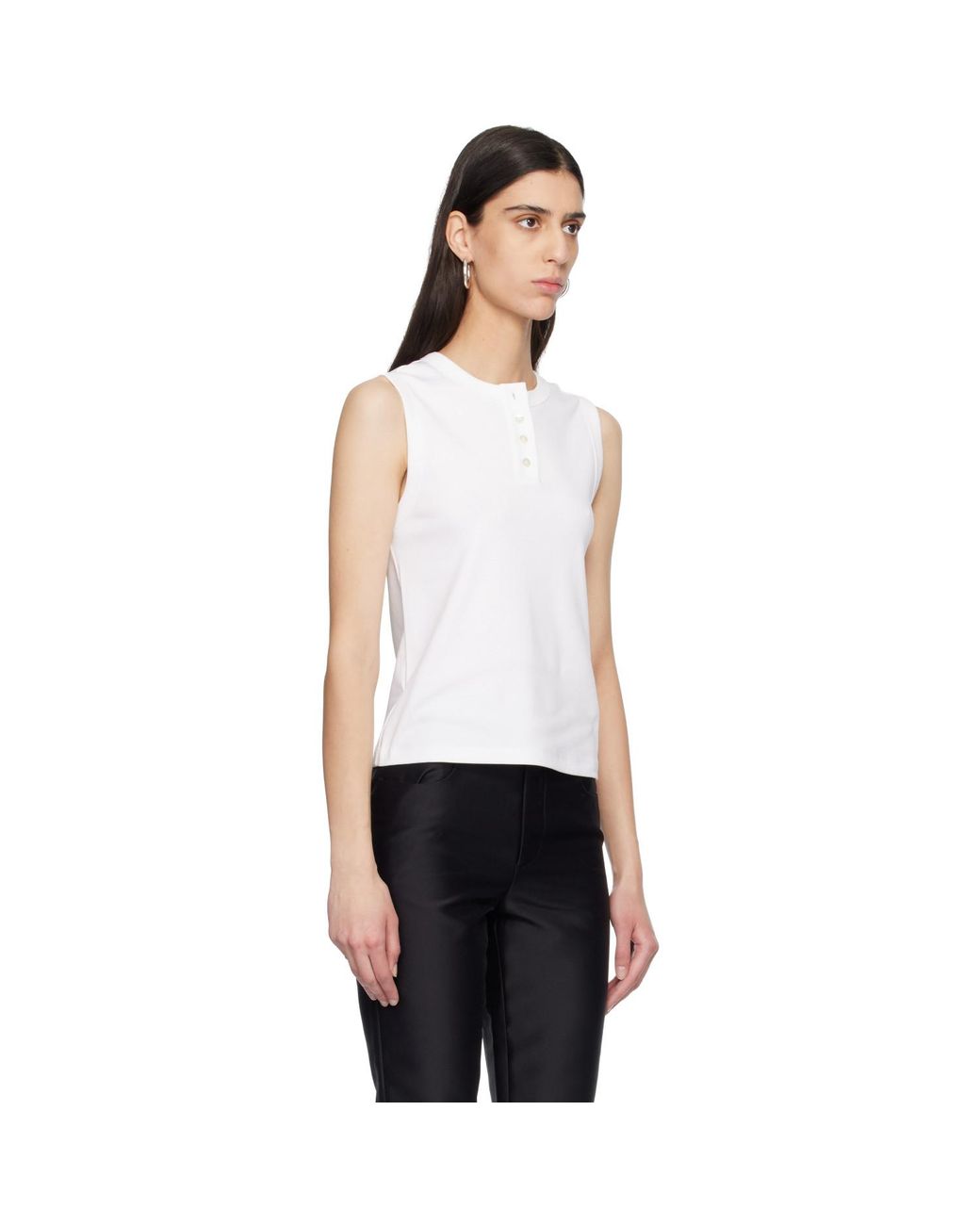 Flore Flore White Jess Tank Top