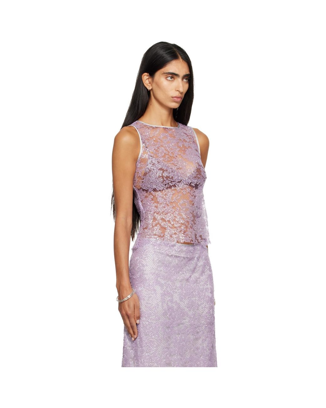 RESCHA Purple Ssense Exclusive Anu Top
