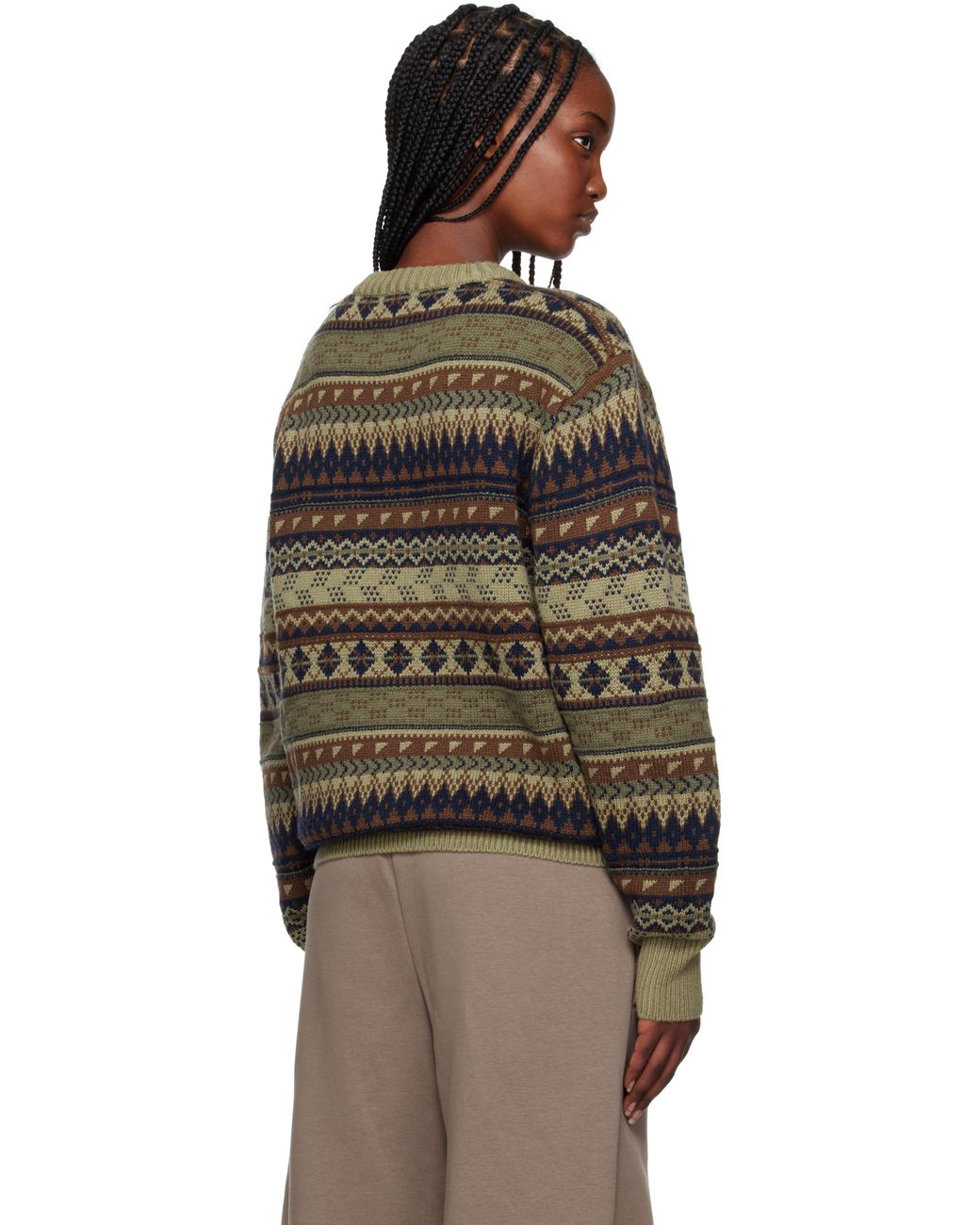 Nike Fair Isle Swoosh Sweater | Lyst