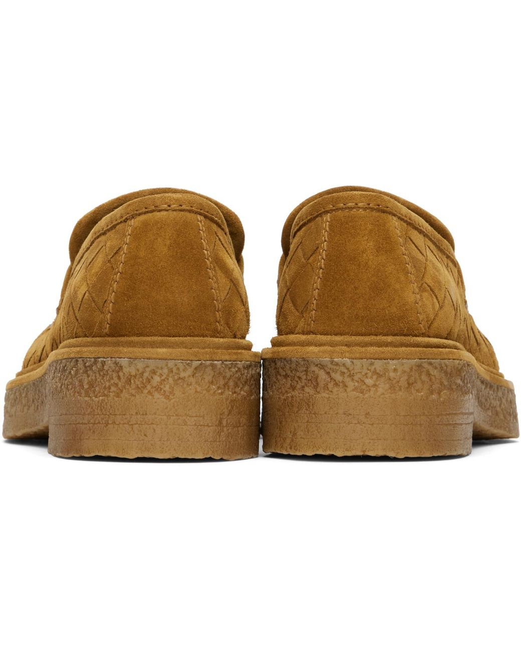 Bottega Veneta Black Tan Haddock Loafers for men
