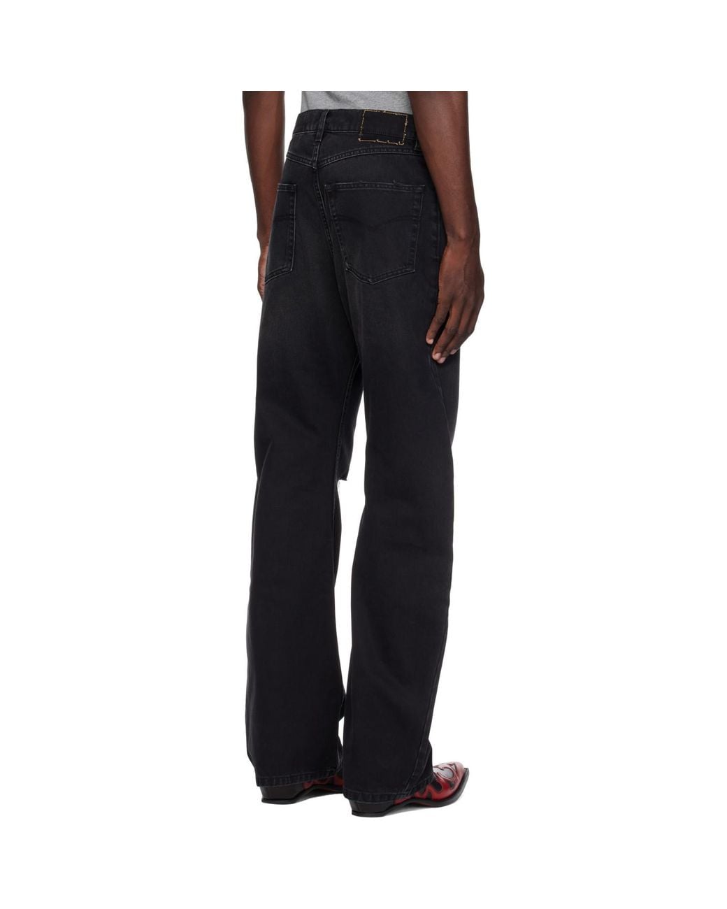 Vetements Black O-Leg Jeans for men