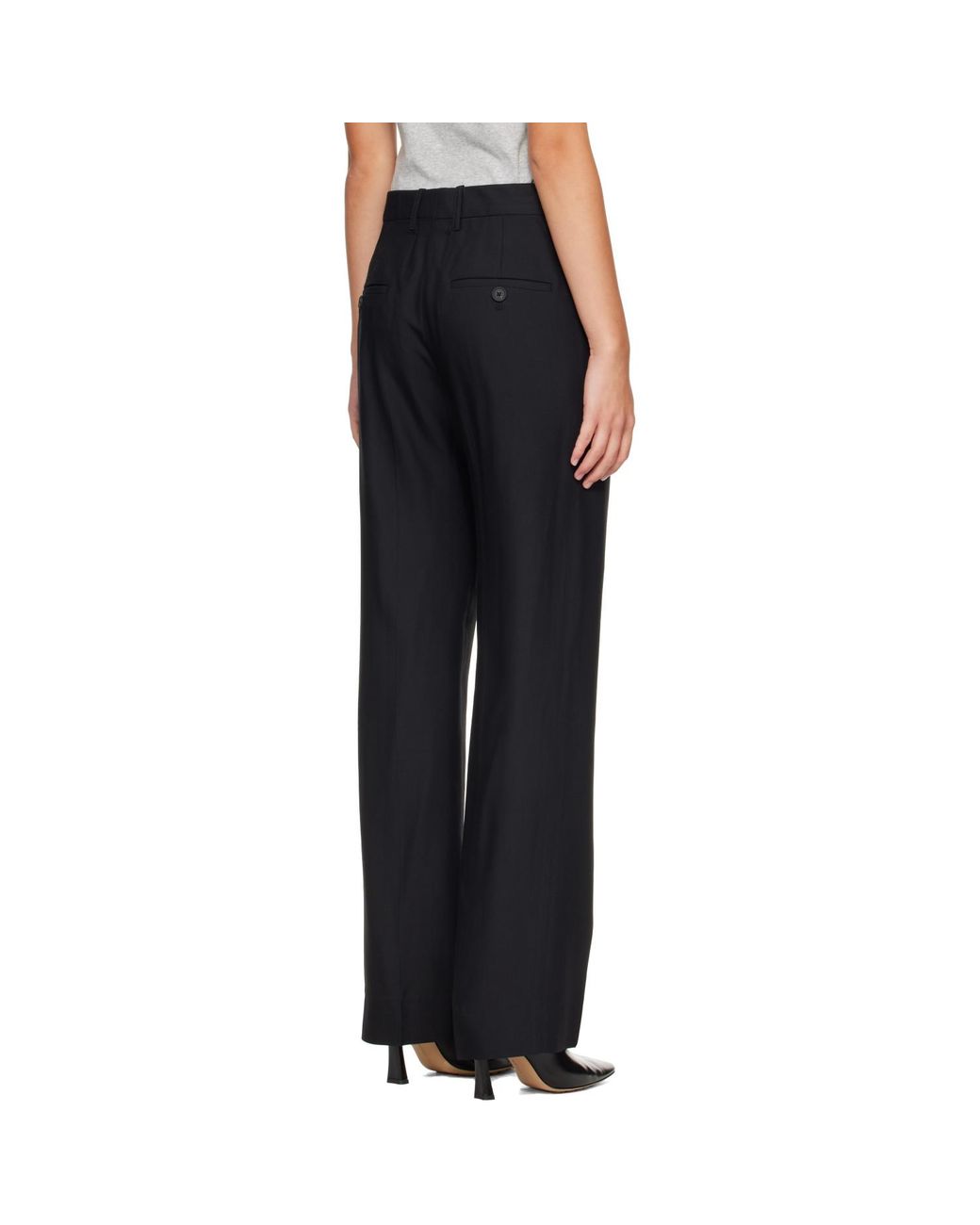 Studio Nicholson Black Quarte Tailored Trousers
