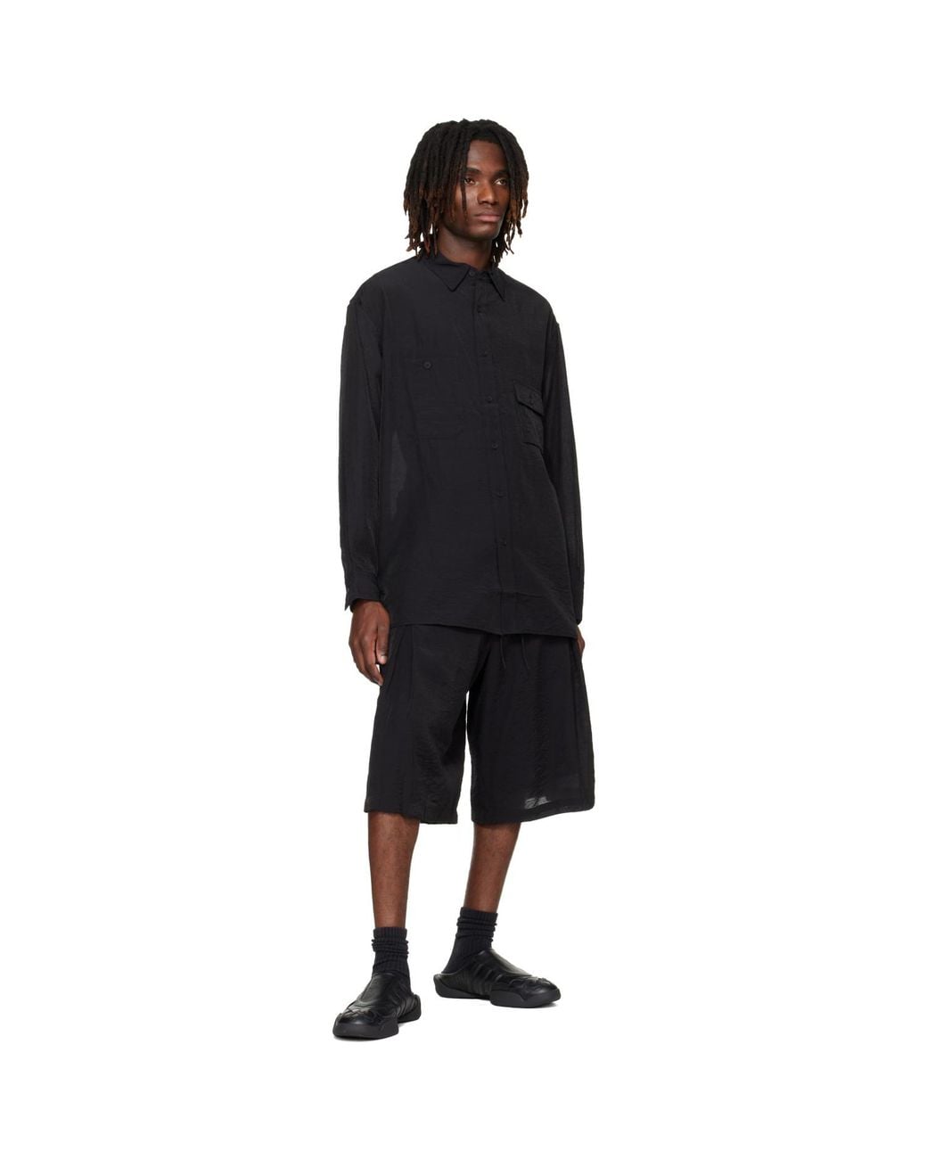 Y-3 Black Long Sleeve Shirt for men
