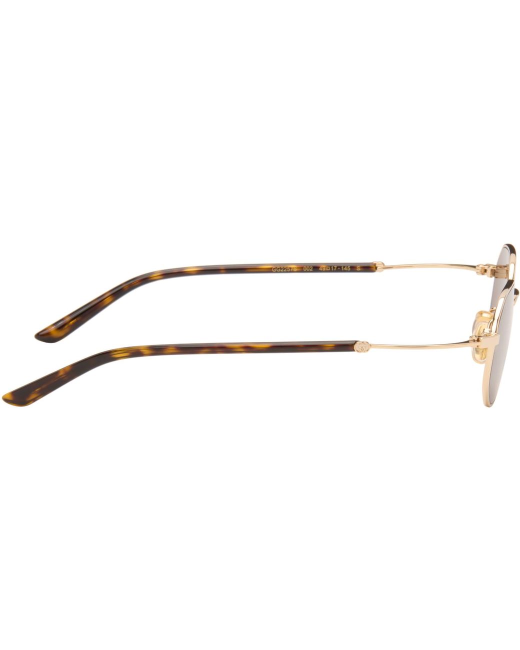 Gucci Brown Geometric-Frame Sunglasses