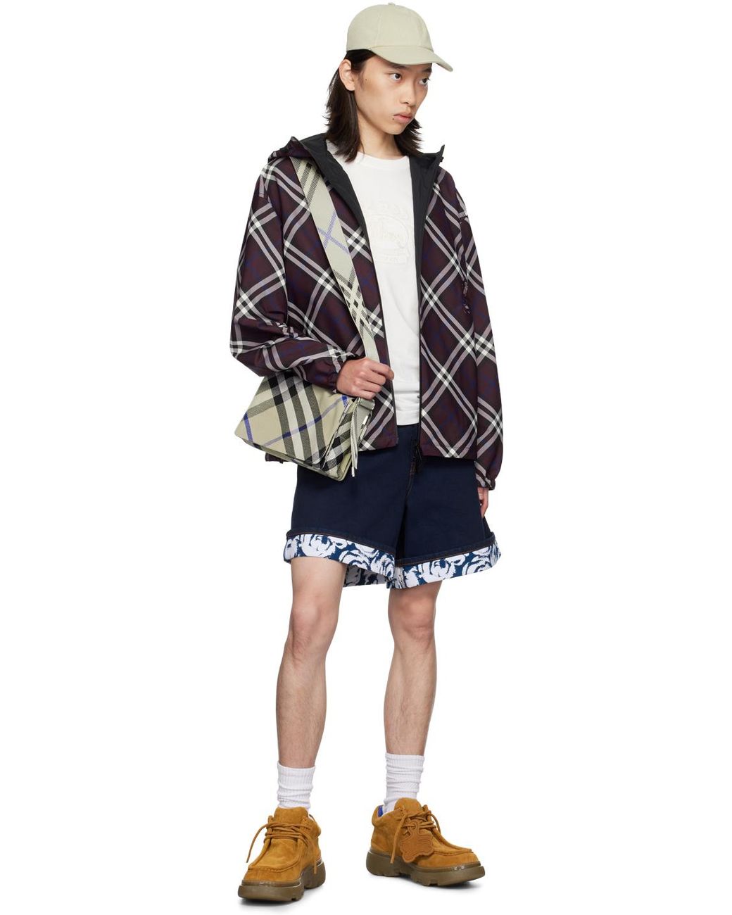 【BURBERRY】CHECK TRENCH CROSSBODY BAG Burberry Check Trench Crossbody Bag in Black for Men | Lyst