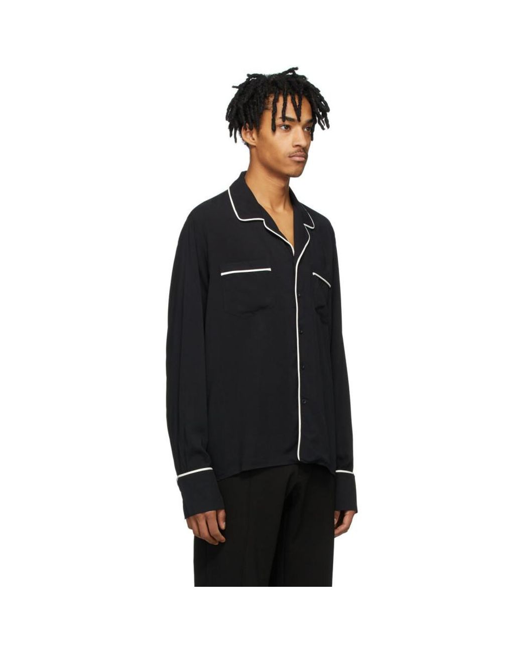Rhude Synthetic Black Pajama Shirt for 