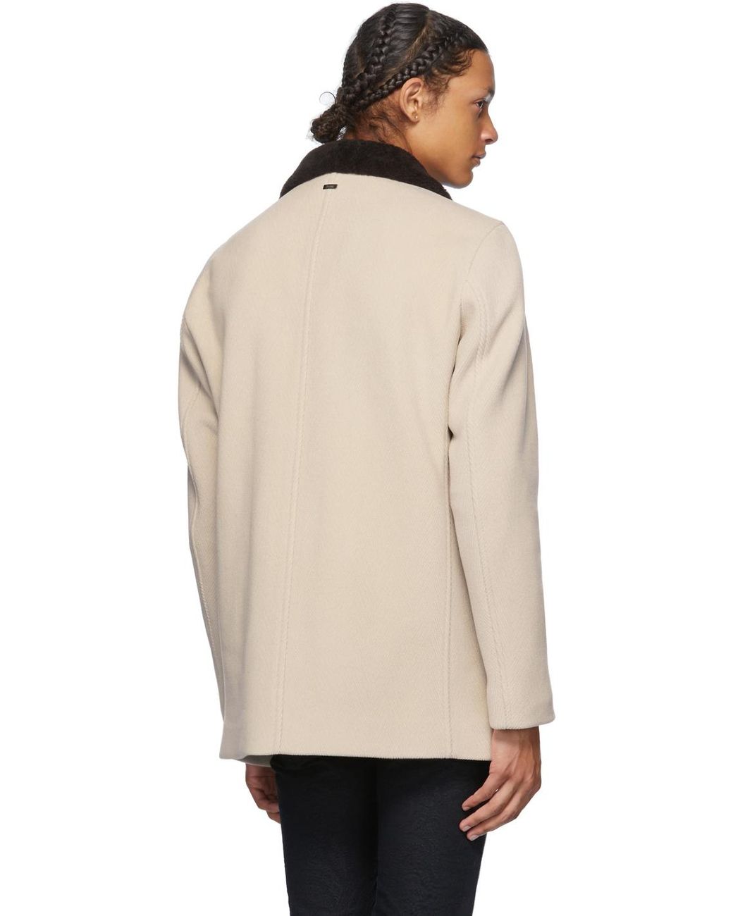 herno herringbone overcoat