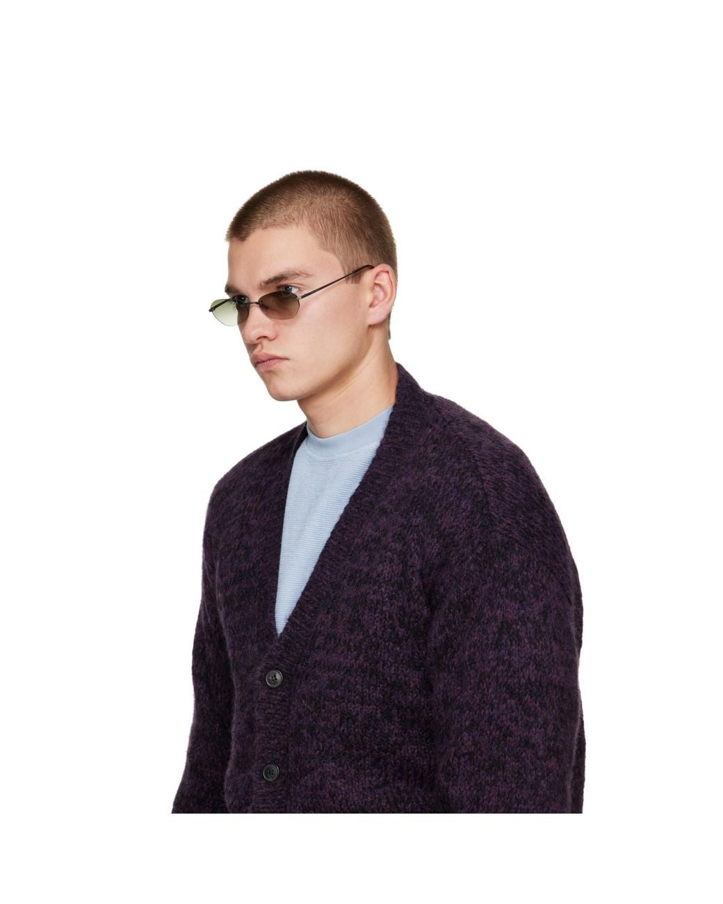 Our Legacy Natural Gunmetal Adorable Sunglasses for men