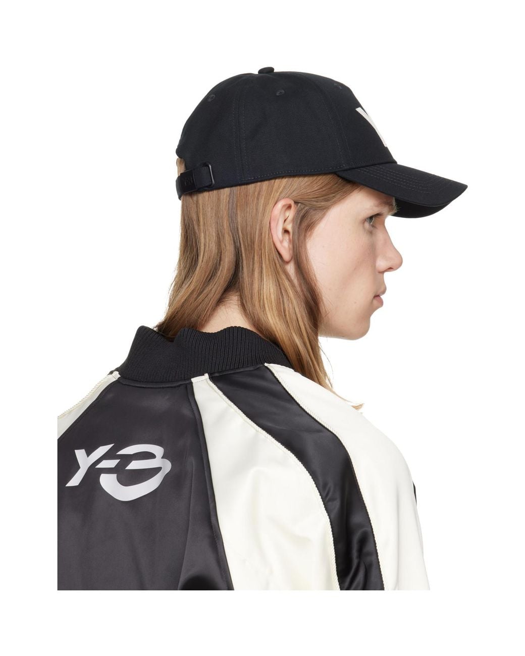 Y-3 Black Logo Cap for men