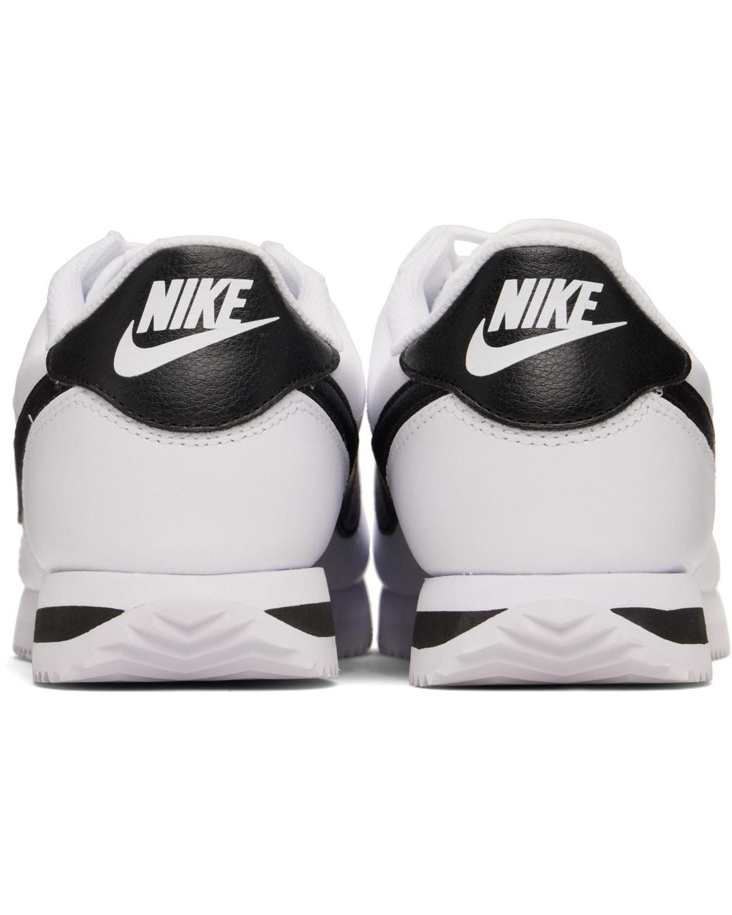 Nike White Cortez Leather Sneakers for men