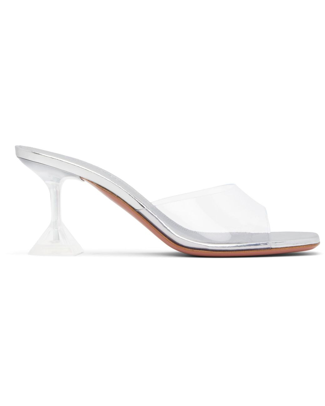 AMINA MUADDI Black Lupita Glass Slipper 70 Heeled Sandals
