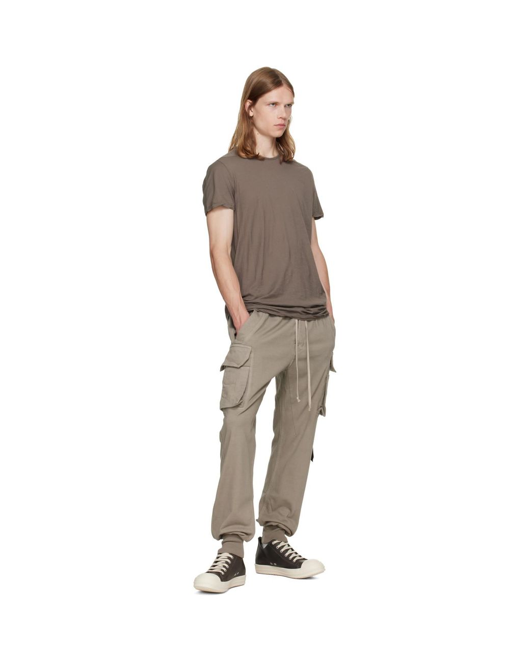Rick Owens Natural Taupe Tower Mastodon Cut Sweatpants for men