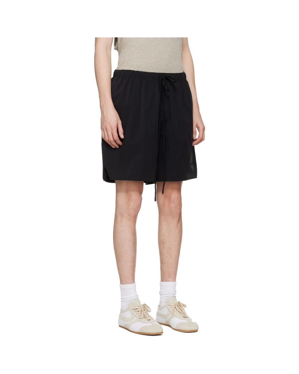 Fear Of God Black Active Trace Classic Split Shorts for men