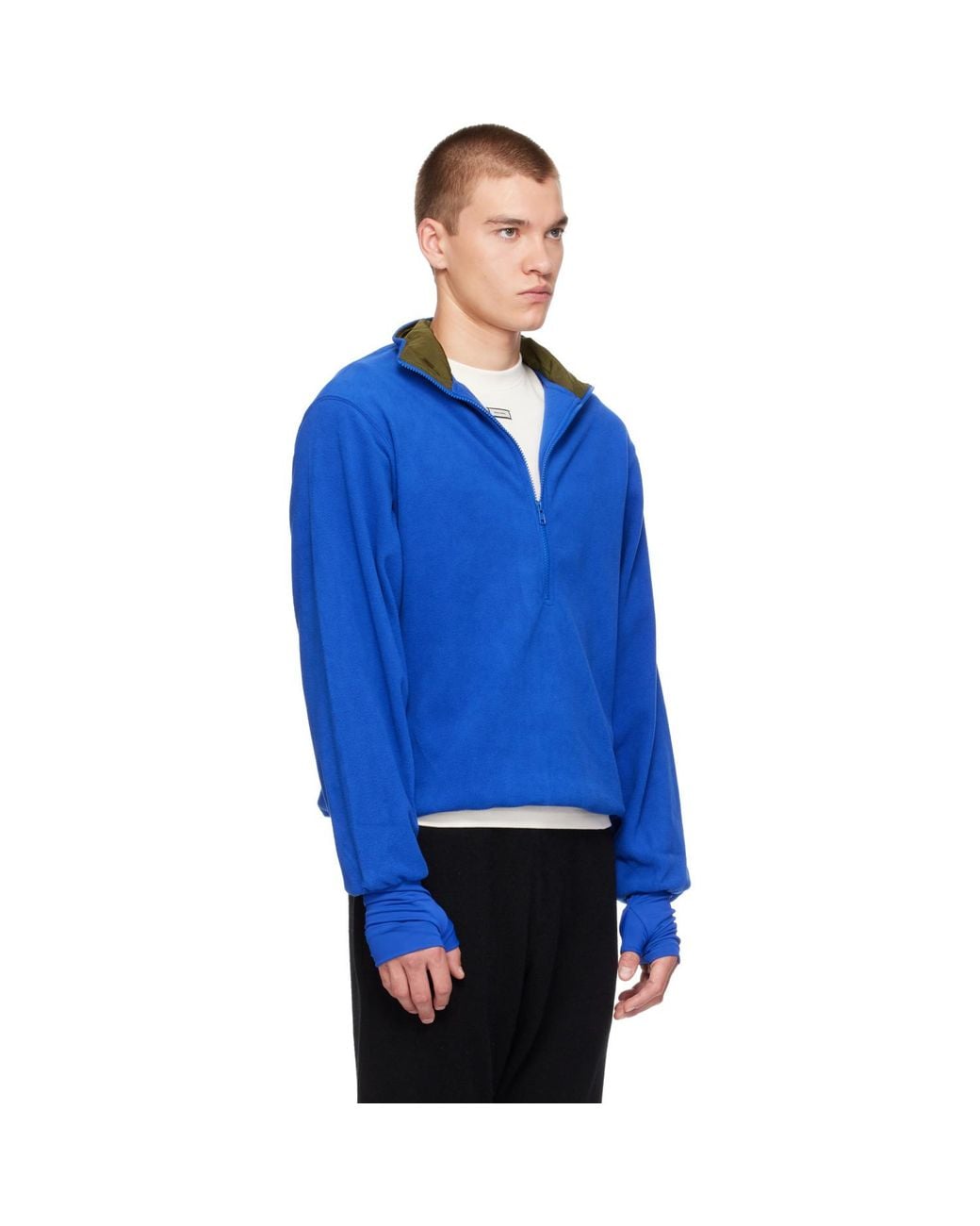 Entire studios Blue Shell Fleece Sweatshirt for men
