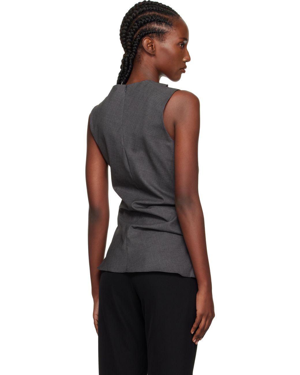 Rohe Sleeveless Twisted Top in Black | Lyst