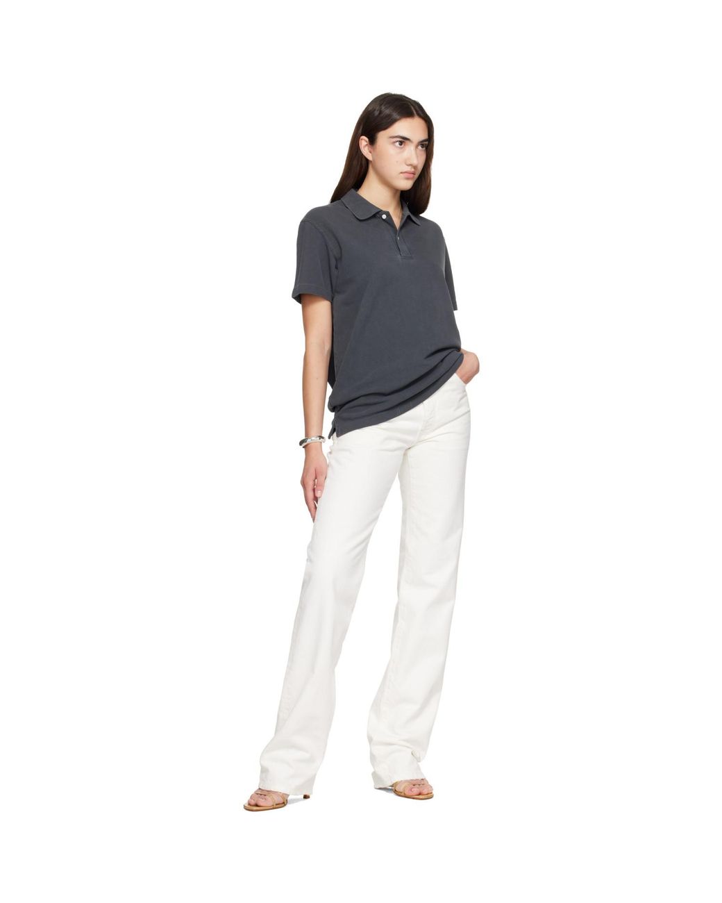 Hanover Blue Sunwashed Staple Polo