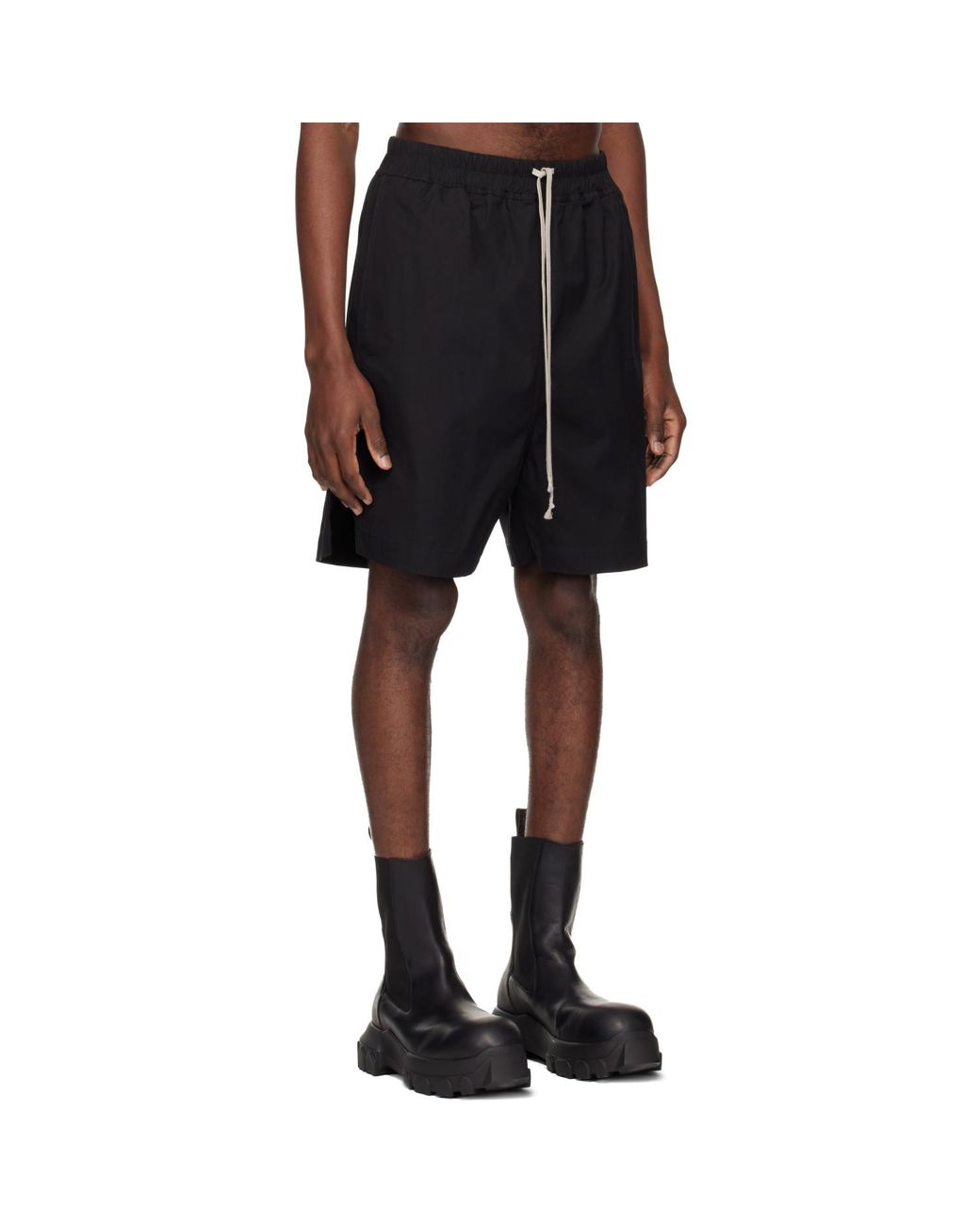 Rick Owens Black Temple Boxer Shorts for men