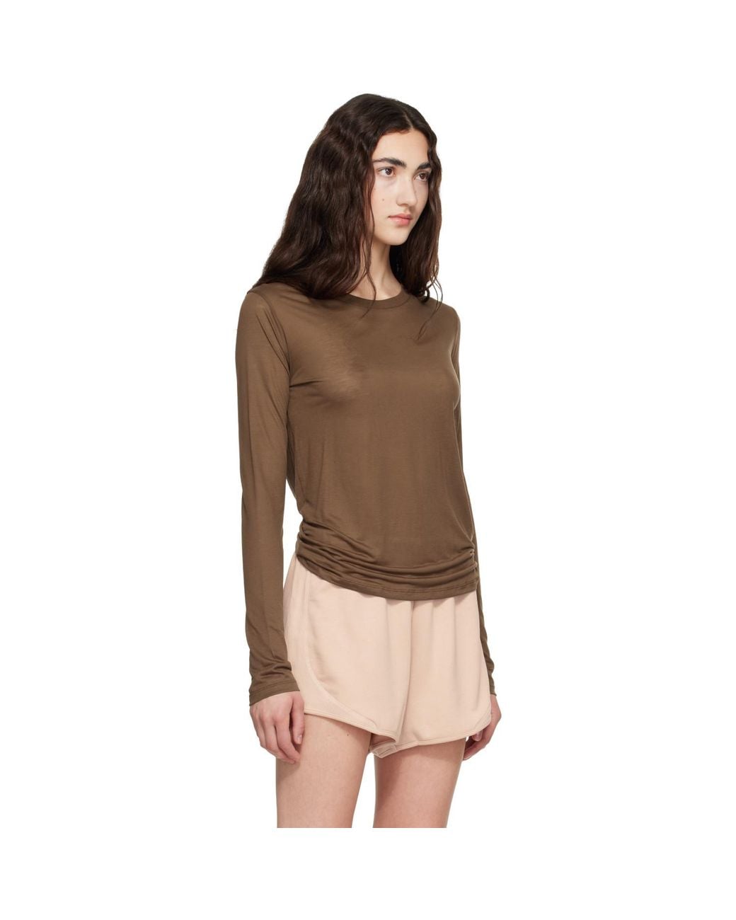 Baserange Brown Long Sleeve T-Shirt
