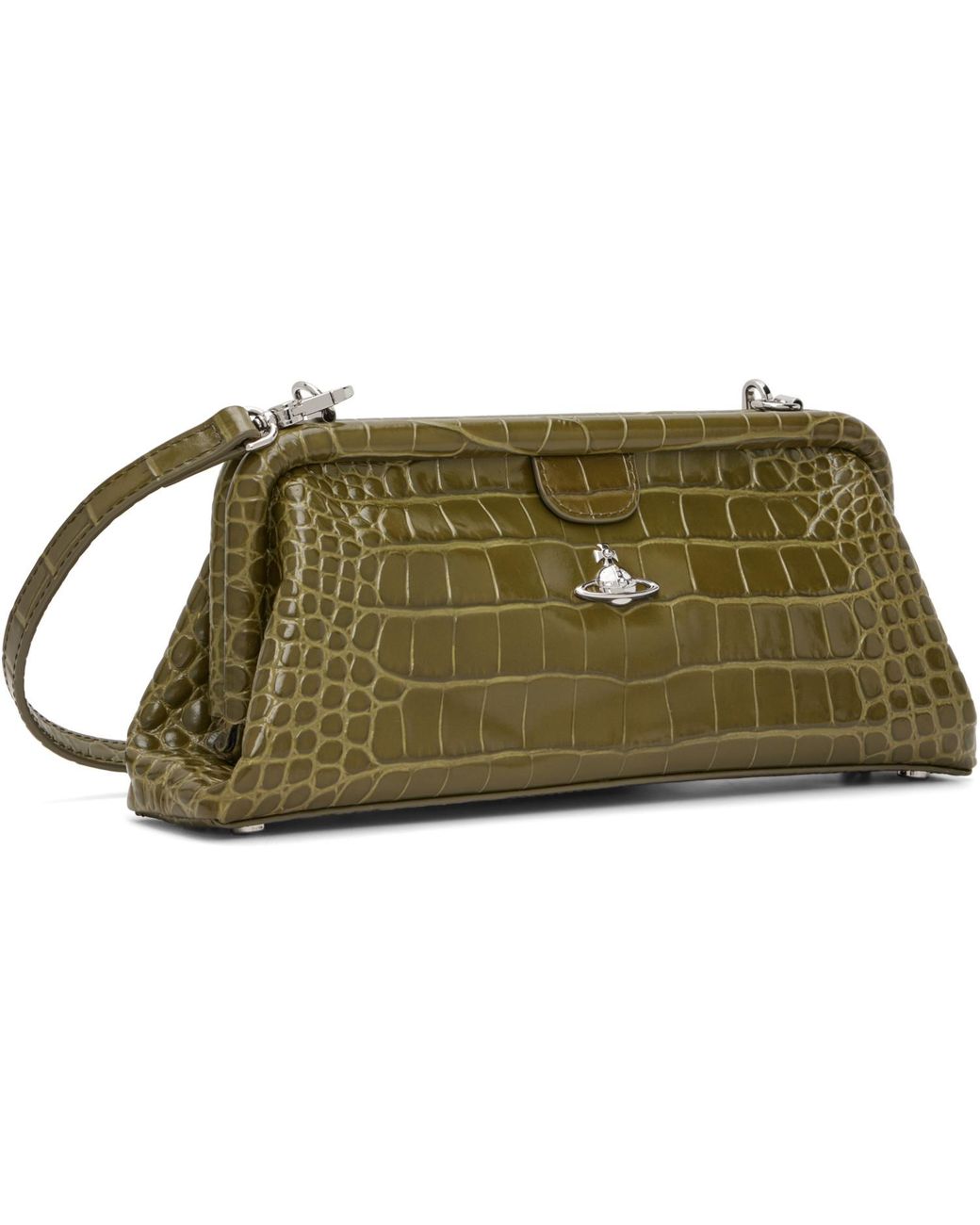 Vivienne Westwood Green Khaki Jane Frame Bag