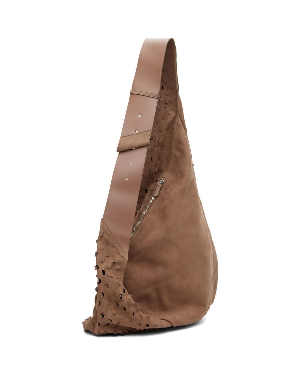 Kiko Kostadinov Brown Taupe Fiore Twisted Bag