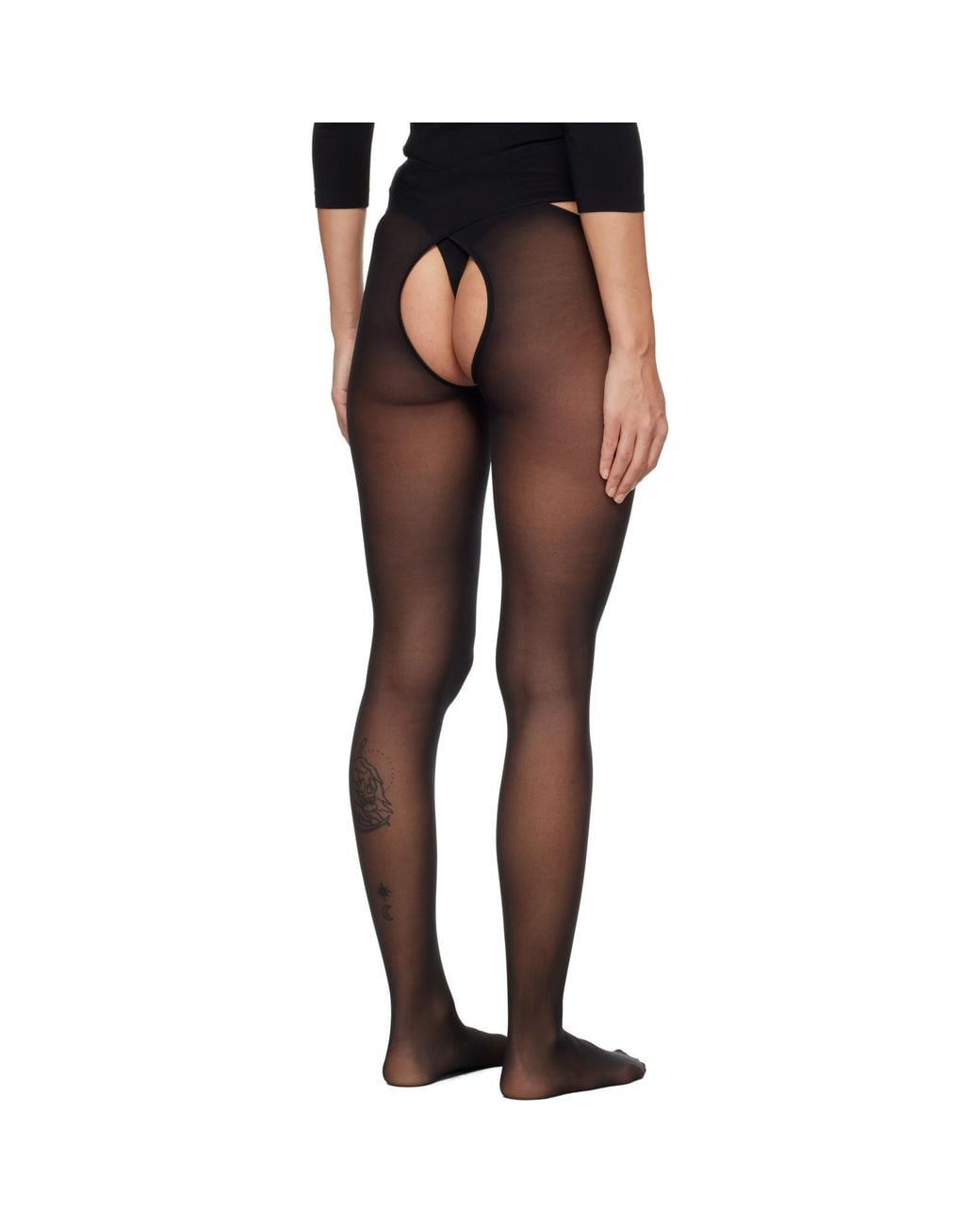 Wolford Black Individual 12 Stay-Hip Tights