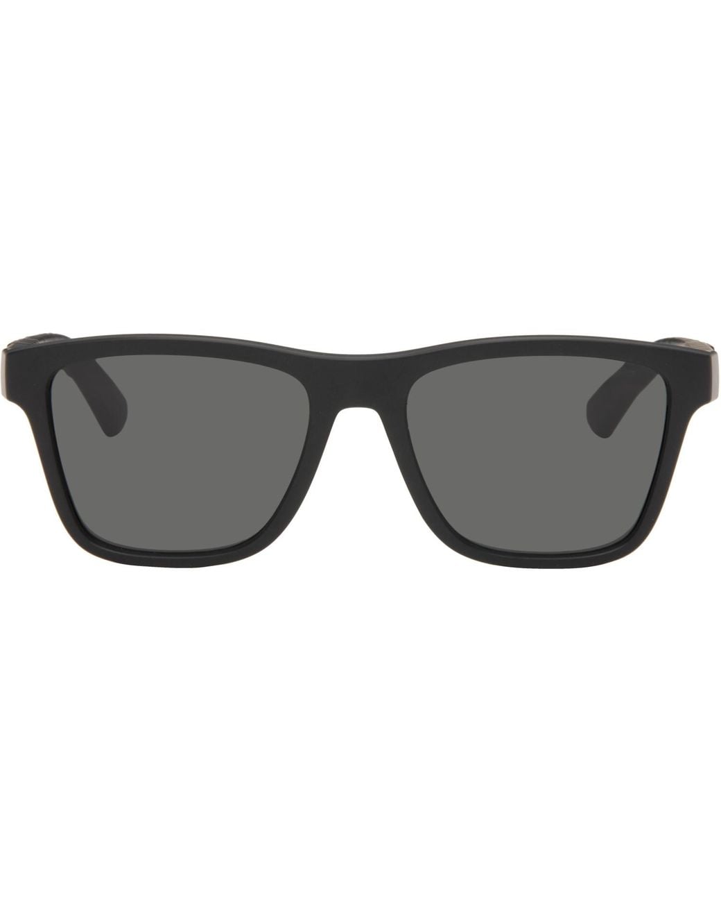 Burberry Gray Embossed Check Square Sunglasses for men
