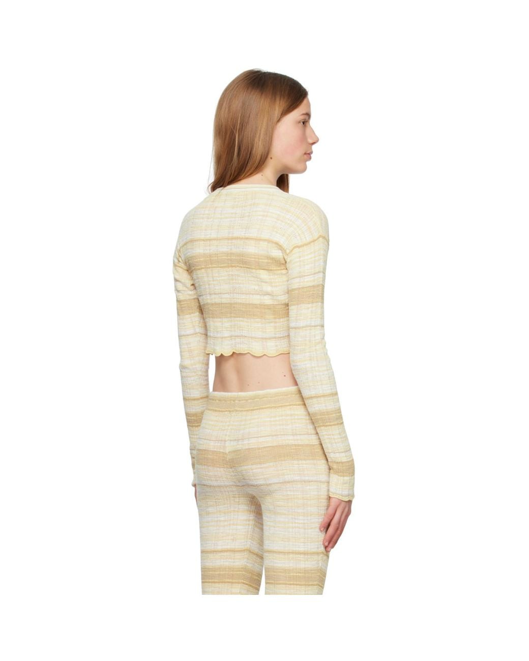 Acne Natural Ssense Exclusive Beige Cardigan