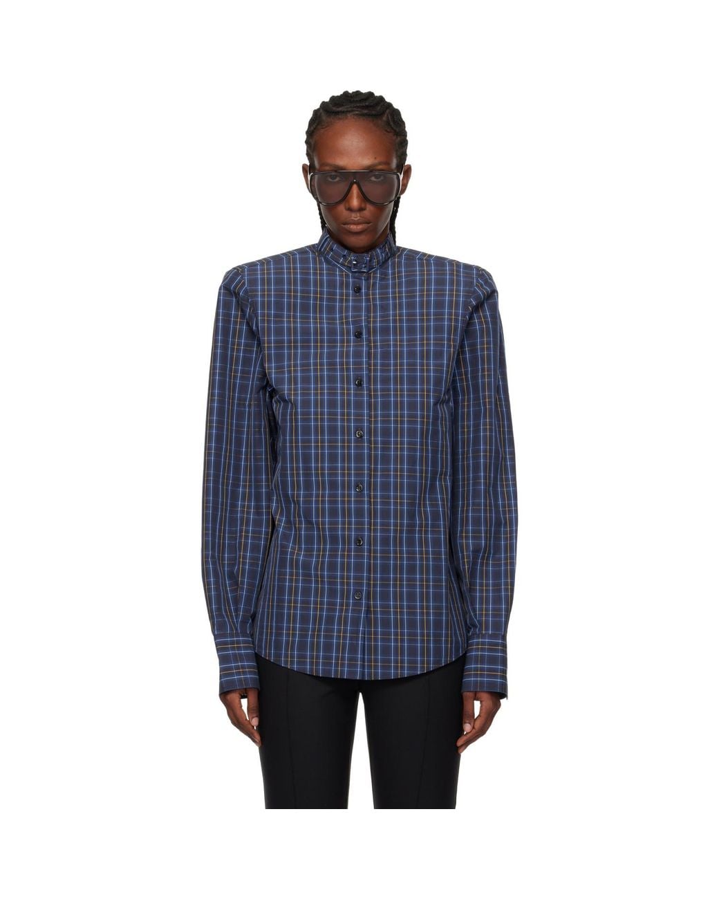 Mugler Blue Power Shirt