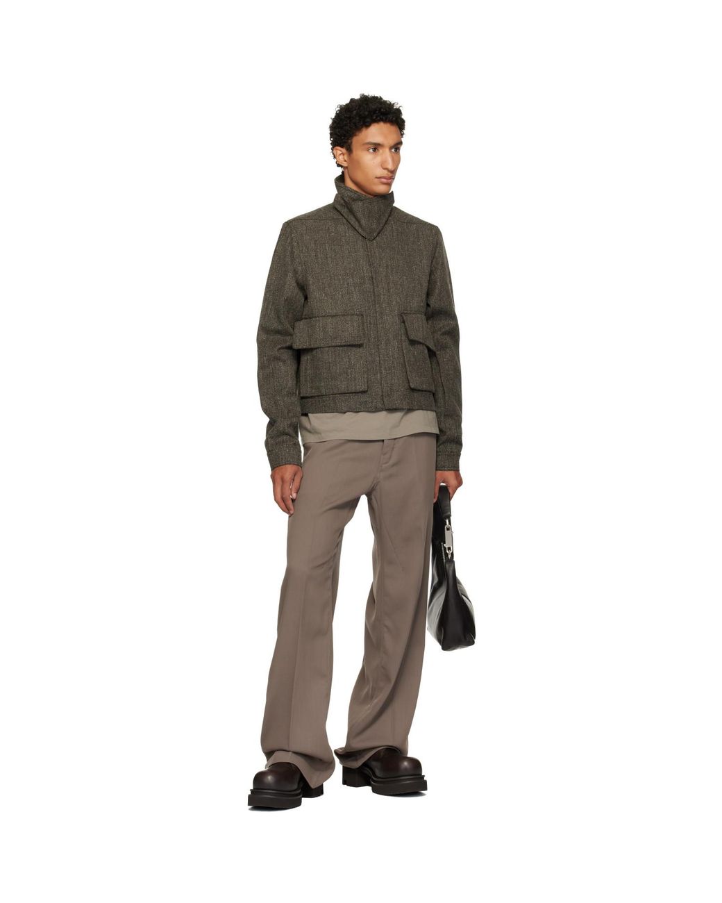 Rick Owens Brown Tower Alice Jacket for men