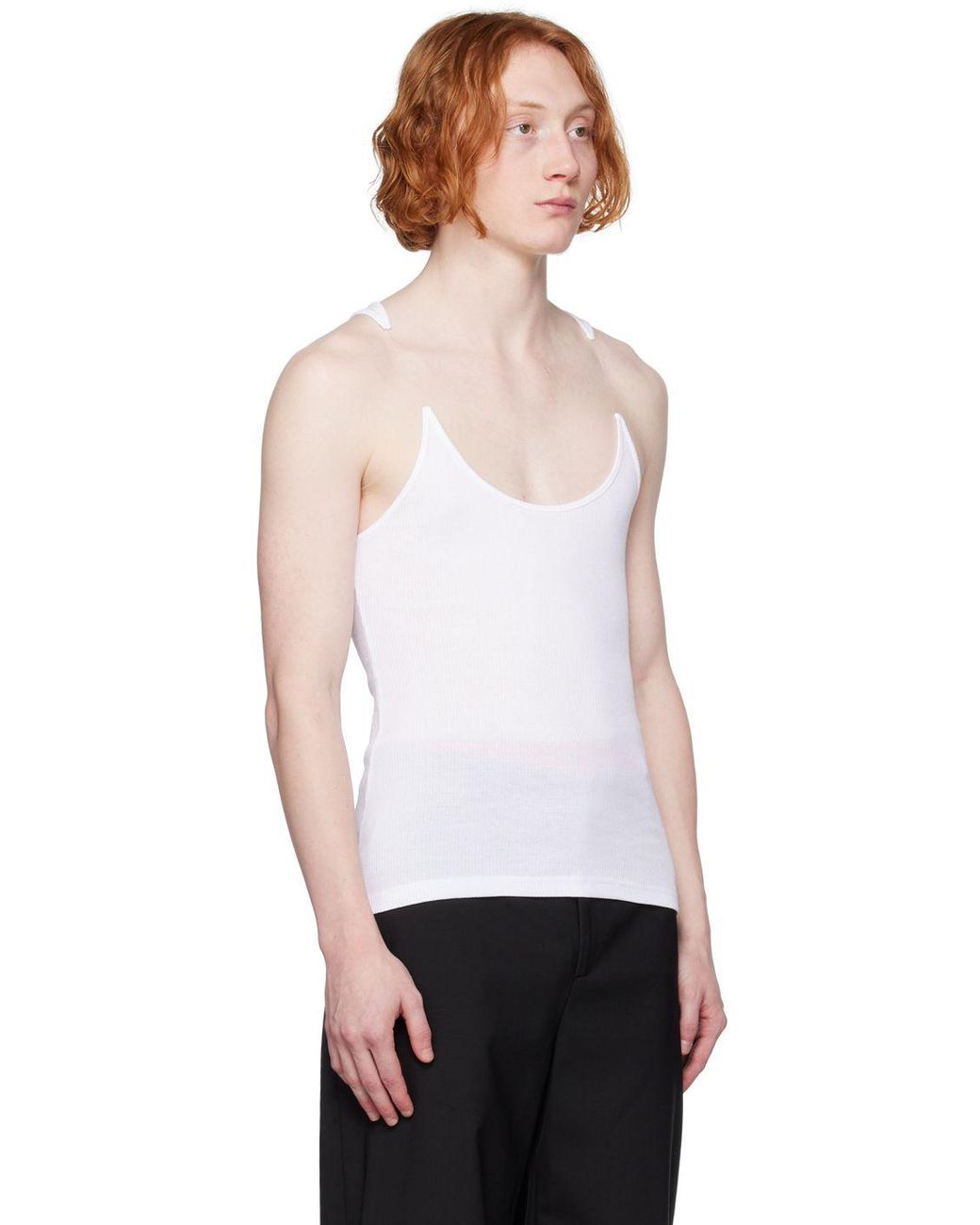 Y. Project Invisible Strap Tank Top in White for Men