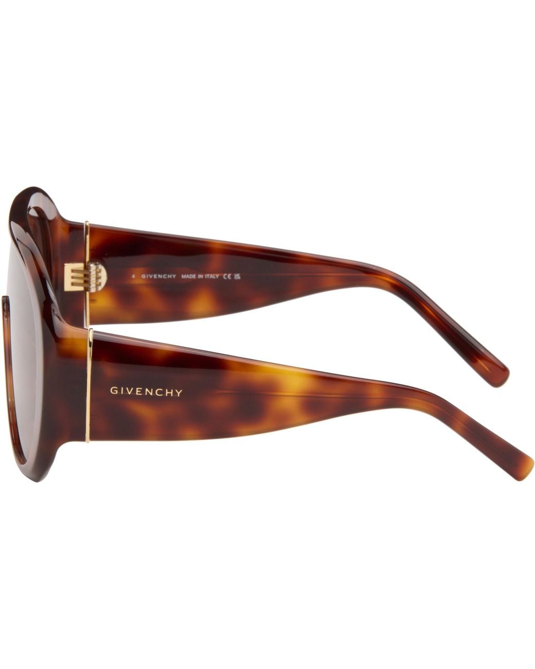 Givenchy Brown Tortoiseshell Curve Sunglasses