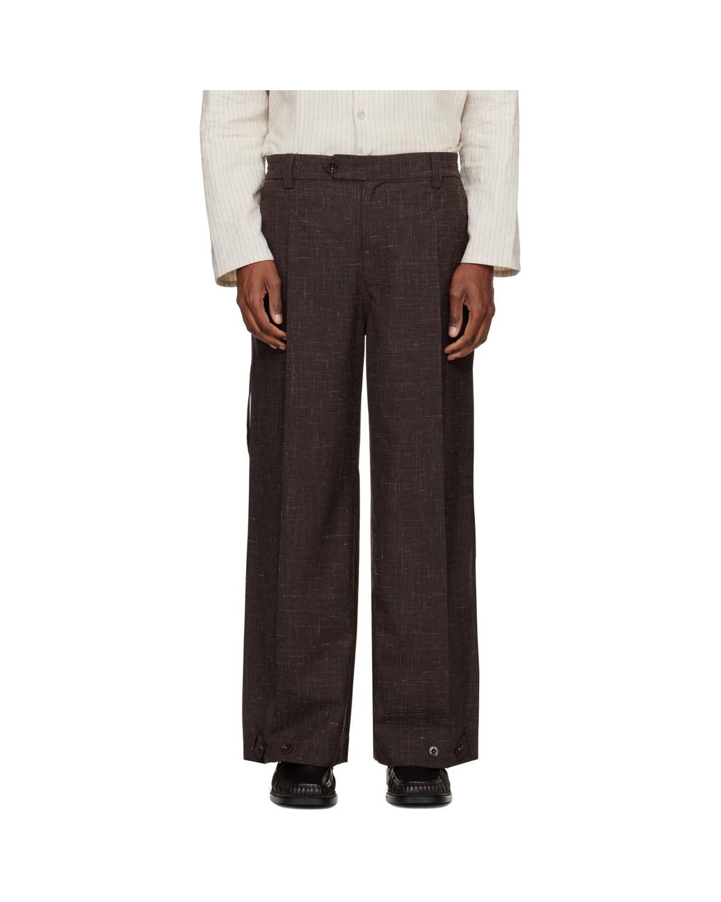 Pantalon Étagé Brun NULLUS pour homme en coloris Brown