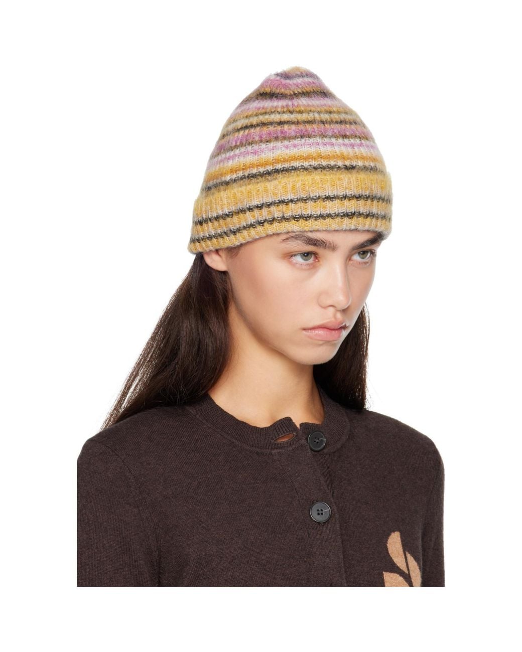 Isabel Marant Brown Morenne Mohair Beanie