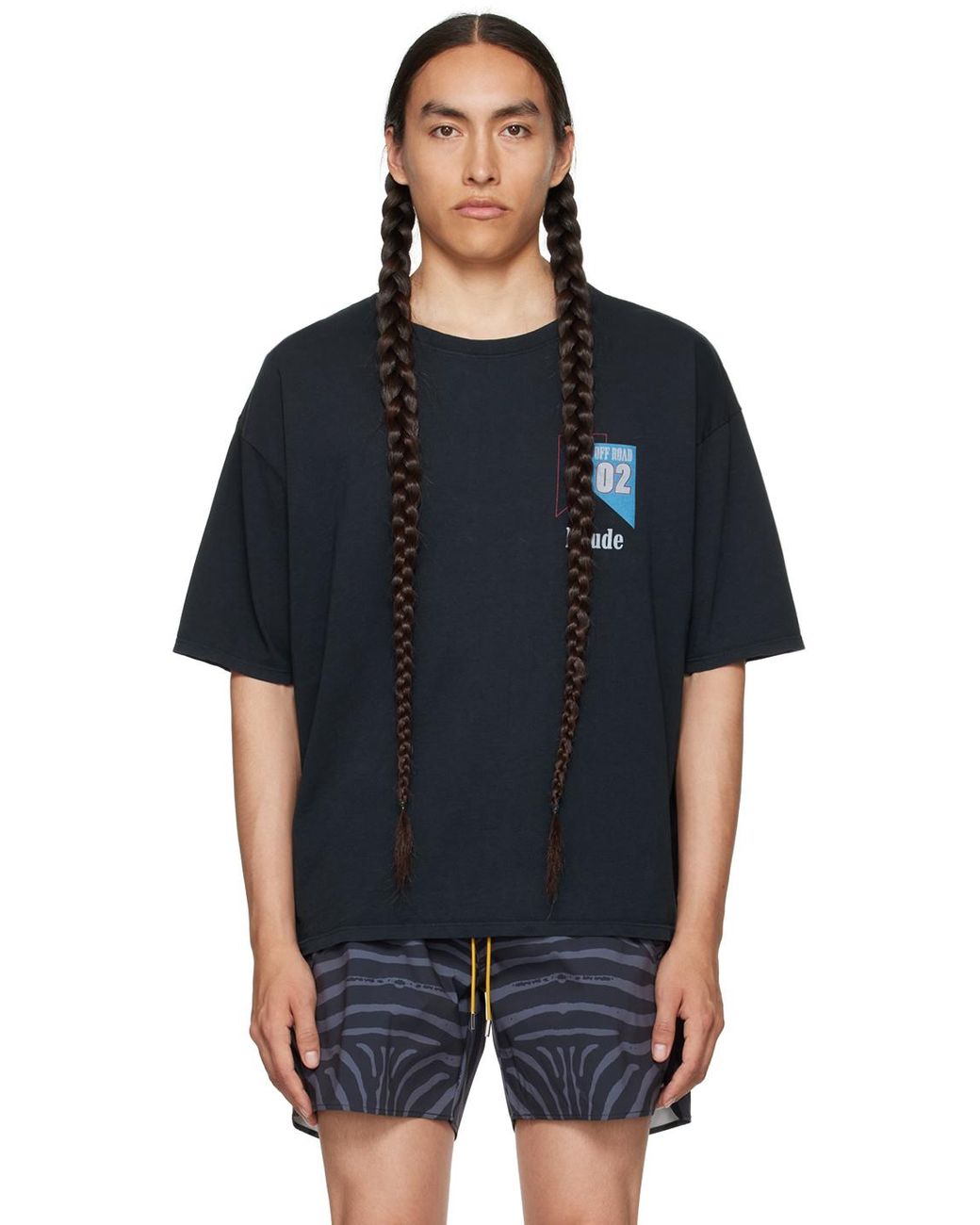 Rhude Ssense Exclusive Black '02' T-shirt for Men | Lyst