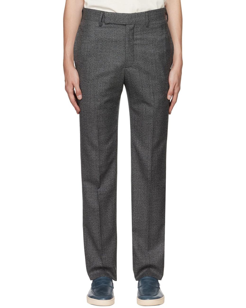 Gabriela Hearst Wool Gray Ernest Trousers for Men | Lyst