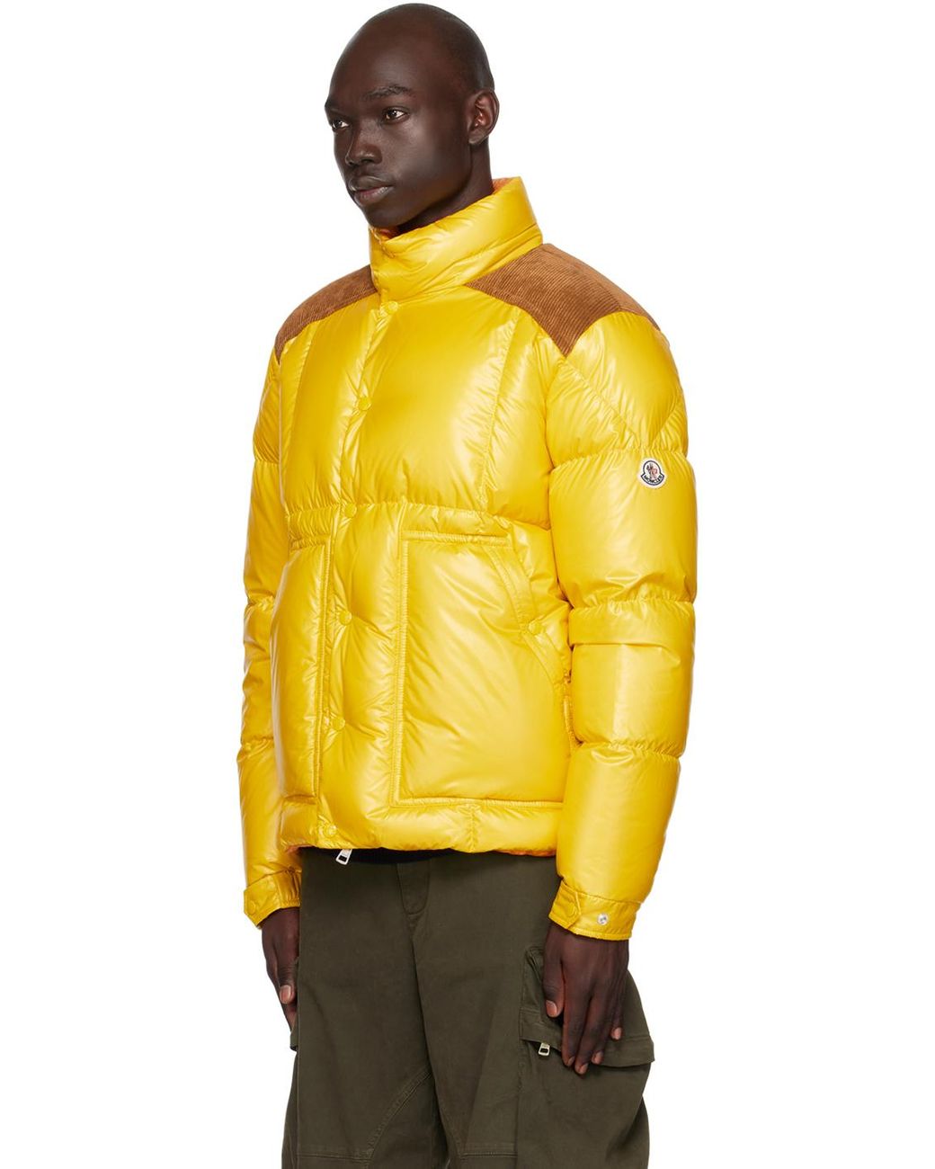 Moncler Yellow Ain Down Jacket in Orange for Men Lyst UK