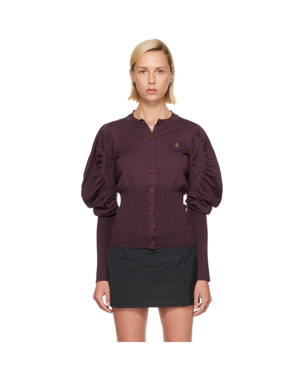 Vivienne Westwood Purple Eli Cardigan