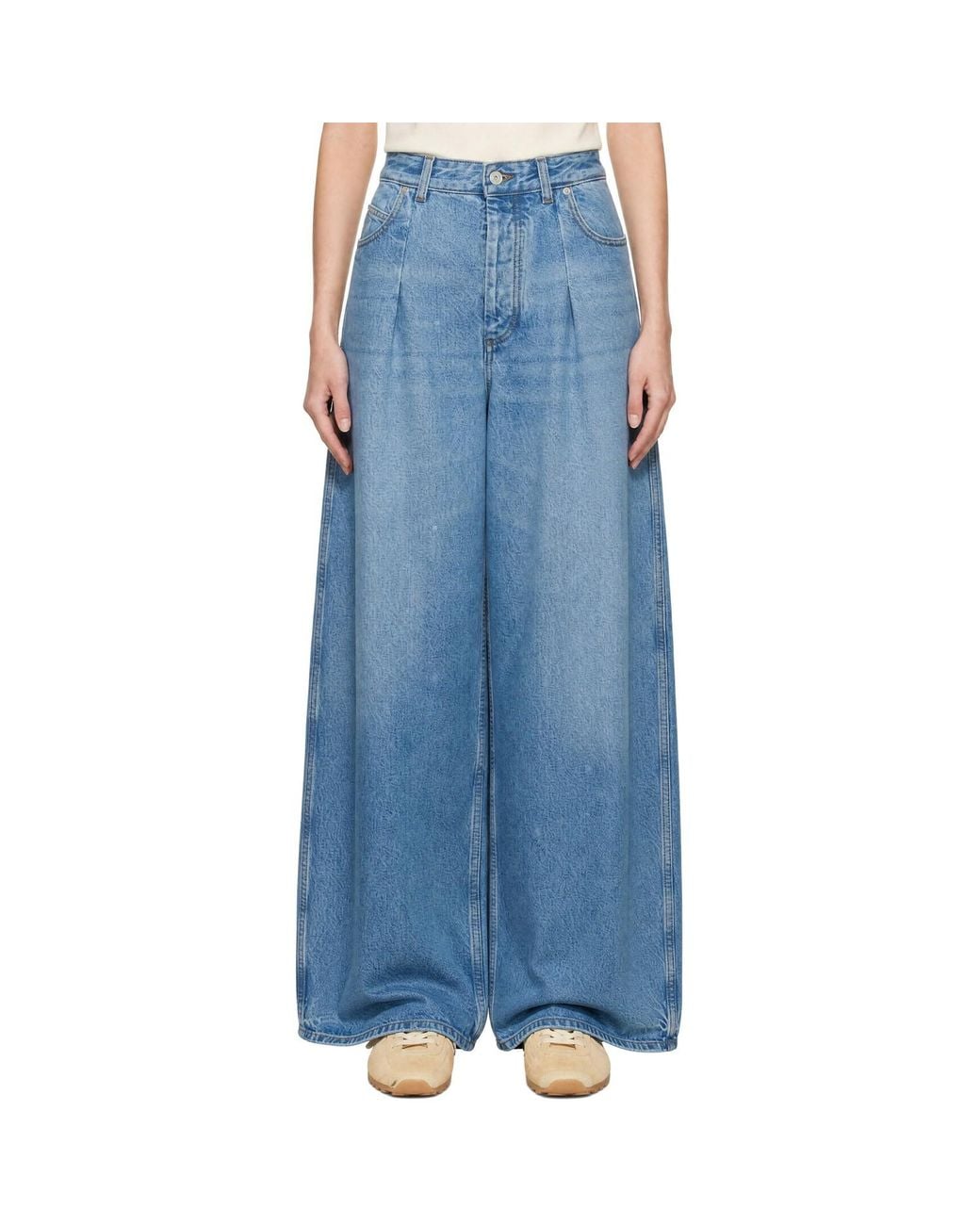 Jacquemus Blue 'The Ovalo De-Nîmes Denim' Jeans