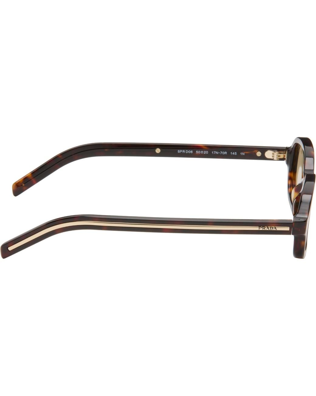 Prada Brown Pr D06S Sunglasses for men