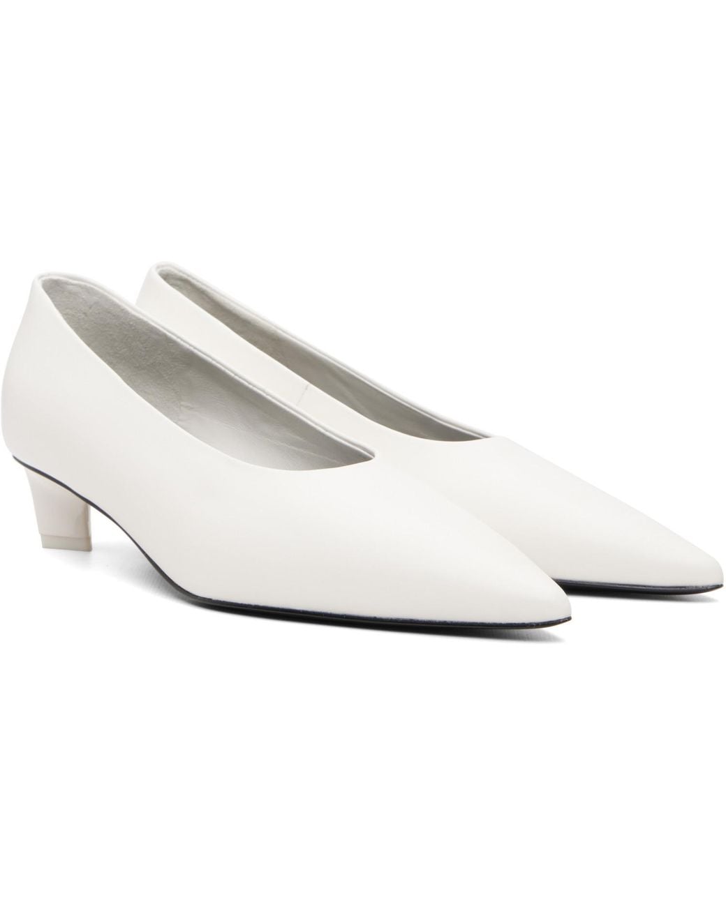 Rag & Bone White Paloma Leather Heels