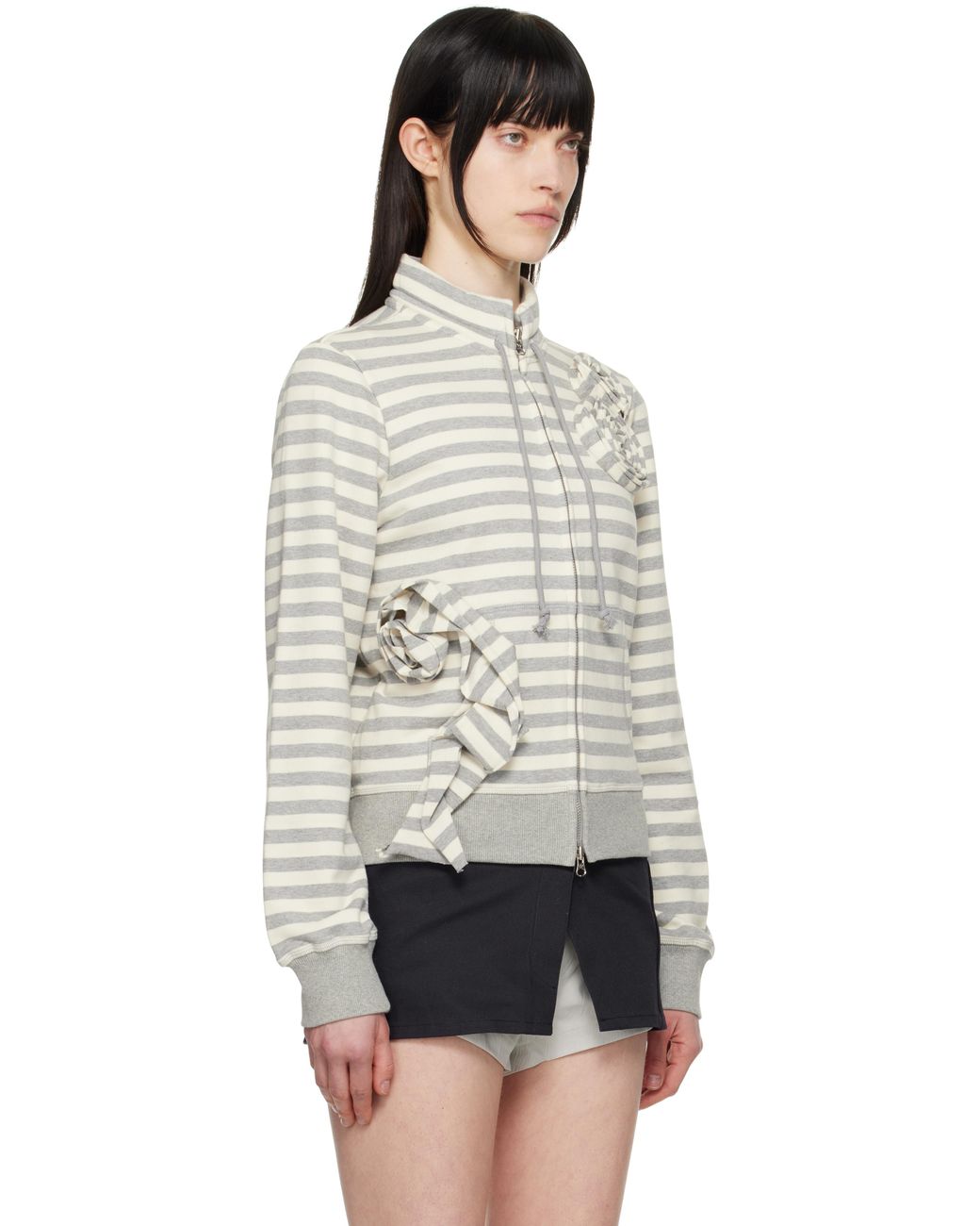 open-yy-GRY-Applique-Zipup-