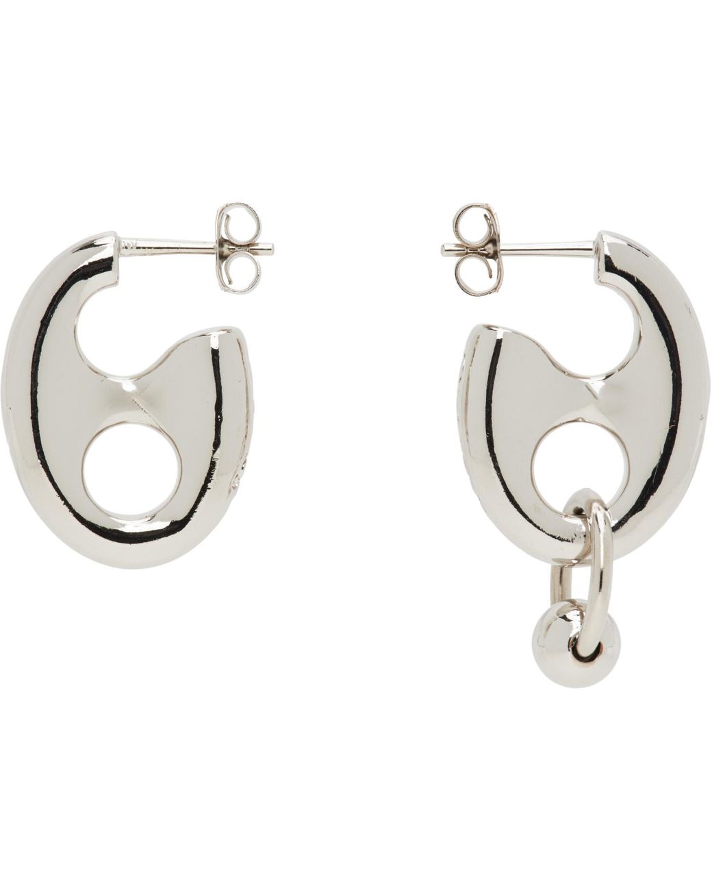Justine Clenquet Metallic Aster Earrings for men