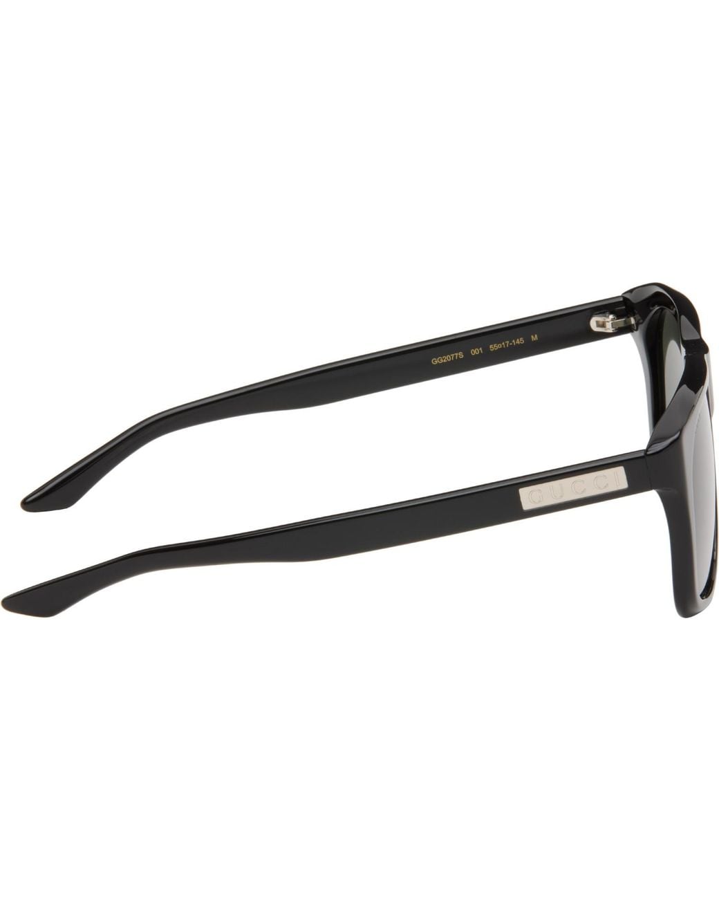 Gucci Black Institutional Logo Sunglasses for men